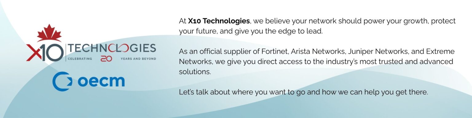 X10 Technologies and OECM Partnership
